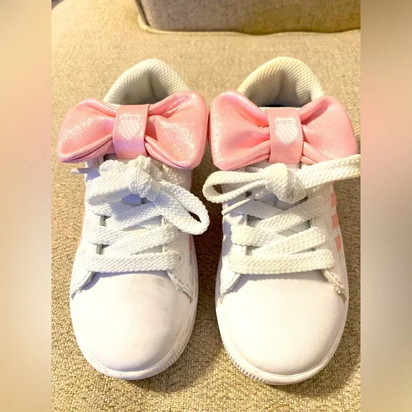K-Swiss Shoes Kswiss Pink Bow Tennis Shoes Poshmark
